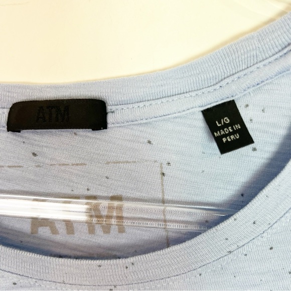 ATM Anthony Thomas Melillo Light Blue Long Sleeve Tee - Picture 7 of 7